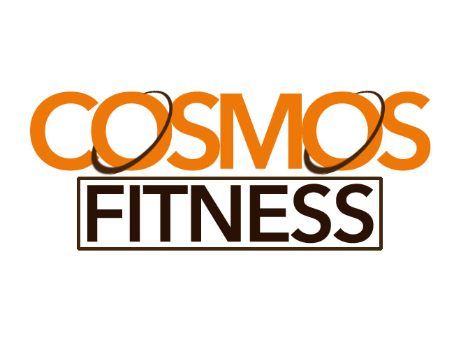 cosmos fitness logo mockup 1 colour